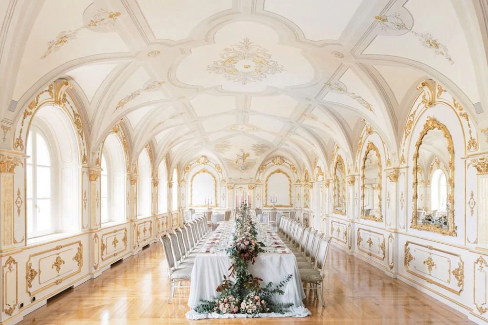 Renaissance Room event space at Tuscan venue Spa Relais La Corte dei Papi
